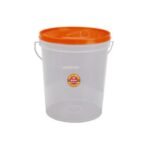 Balde 2Gl. Transparente c/ Tapa color QPLAST