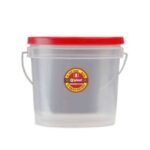Balde de 1Gl. Transparente Tapa color QPLAST