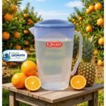JARRA TRANSPARENTE 5L C/ TAPA COLOR QPLAST - Imagen 2